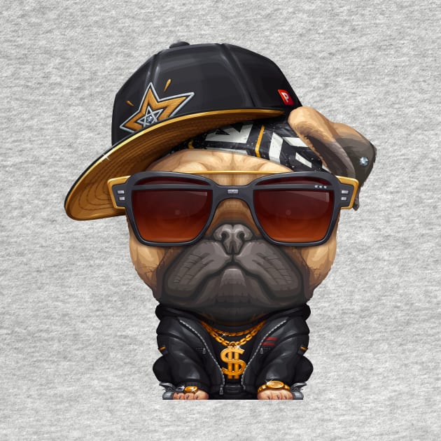 Pug Hip-Hop Super Star by stonemask